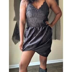 Ganni Black Bubble Skirt EU Size 44 US Size XL